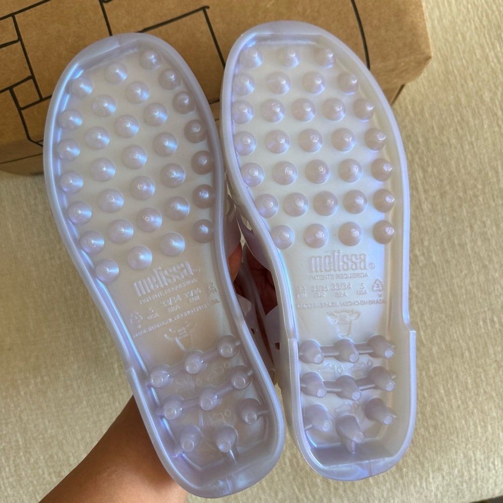 Melissa Possession Jelly Sandal Pearly Blue Size 5 - Picture 3 of 4